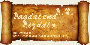 Magdalena Miždalo vizit kartica